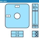 Выключатель SK20-1.4212\P03 схема 0-1, 2-полюсный Выключатель SK20-1.4212\P03 схема 0-1, 2-полюсный