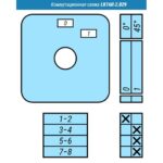 Выключатель LK16R-2.829\P08 схема 0-1, 4-полюсный Выключатель LK16R-2.829\P08 схема 0-1, 4-полюсный