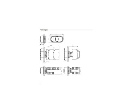 Кнопка управления SP22-2KLB/B-40