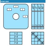 Переключатель LK16R-2.8443\P03 схема 1-2-3-4 Переключатель LK16R-2.8443\P03 схема 1-2-3-4