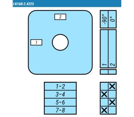 Кулачковые переключатели – Переключатель LK16R-2.4225\S03 схема 1-2, 2-полюсный Переключатель LK16R-2.4225\S03 схема 1-2, 2-полюсный