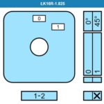 Кулачковые переключатели – Выключатель LK16R-1.825\P03 схема 0-1, 1-полюсный Выключатель LK16R-1.825\P03 схема 0-1, 1-полюсный