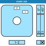 Кулачковые переключатели – Выключатель LK32R-1.825\P03 схема 0-1, 1-полюсный Выключатель LK32R-1.825\P03 схема 0-1, 1-полюсный