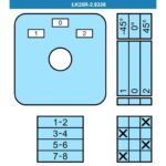 Переключатель LK25R-2.8338\OB2 схема 1-0-2, 2-полюсный Переключатель LK25R-2.8338\OB2 схема 1-0-2, 2-полюсный