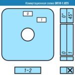 Кулачковые переключатели – Выключатель SK10-1.825\P28 схема 0-1, 1-полюсный Выключатель SK10-1.825\P28 схема 0-1, 1-полюсный