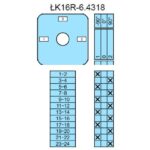 Переключатель LK16R-6.4318\P03 схема 1-0-2, 6-полюсный Переключатель LK16R-6.4318\P03 схема 1-0-2, 6-полюсный