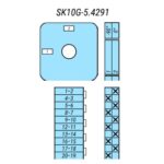 Выключатель SK10G-5.4291\P03 схема 1-2, 5-полюсный Выключатель SK10G-5.4291\P03 схема 1-2, 5-полюсный