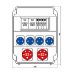 Корпус на 11 модулей – Бокс комбинированный ROS 11 AB/CI-011 с разъемами Бокс комбинированный ROS 11 AB/CI-011 с разъемами
