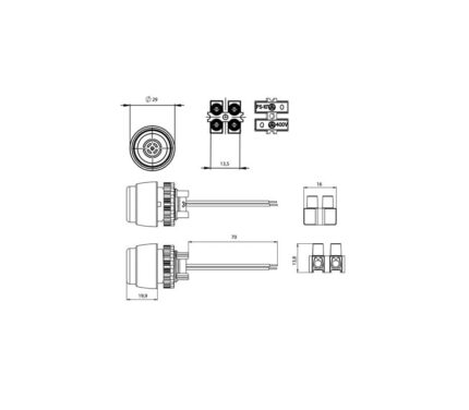 Звуковой сигнализатор SP22-SD-24 DC