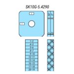 Выключатель SK10G-5.4290\P03 схема 1-2, 5-полюсный Выключатель SK10G-5.4290\P03 схема 1-2, 5-полюсный