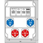 Корпус на 11 модулей – Бокс комбинированный ROS 11 AB/CI-058 с разъемами Бокс комбинированный ROS 11 AB/CI-058 с разъемами