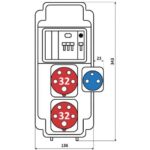 Корпус на 6 модулей – Бокс комбинированный ROS 6 AB/CI-039 с разъемами Бокс комбинированный ROS 6 AB/CI-039 с разъемами