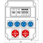 Корпус на 11 модулей – Бокс комбинированный ROS 11 AB/CI/EK-064 с разъемами Бокс комбинированный ROS 11 AB/CI/EK-064 с разъемами