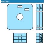 Выключатель SK40-2.8211\OB13 схема 0-1, 3-полюсный Выключатель SK40-2.8211\OB13 схема 0-1, 3-полюсный
