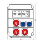 Корпус на 11 модулей – Бокс комбинированный ROS 11 AB/CI-113 с разъемами Бокс комбинированный ROS 11 AB/CI-113 с разъемами