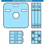 Кулачковые переключатели – Переключатель SK10-2.6322\P03 схема 1-0-2, 2-полярный Переключатель SK10-2.6322\P03 схема 1-0-2, 2-полярный