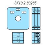 Переключатель SK10-2.83285\P03 схема 0-P-B Переключатель SK10-2.83285\P03 схема 0-P-B