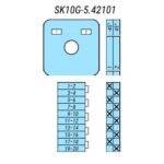 Выключатель SK10G-5.42101\BS23 схема 1-2, 5-полюсный Выключатель SK10G-5.42101\BS23 схема 1-2, 5-полюсный