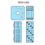 Выключатель SK63-6.842\P03 схема 1-2-3-4 Выключатель SK63-6.842\P03 схема 1-2-3-4
