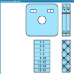 Выключатель SK20G-4.4225\P03 схема 1-2, 4-полюсный Выключатель SK20G-4.4225\P03 схема 1-2, 4-полюсный