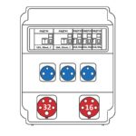Корпус более 12 модулей – Бокс комбинированный ROS 16 AB/CFI/EK-375 с разъемами Бокс комбинированный ROS 16 AB/CFI/EK-375 с разъемами