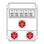 Корпус более 12 модулей – Бокс комбинированный ROS 16 AB/CI-392 с разъемами Бокс комбинированный ROS 16 AB/CI-392 с разъемами