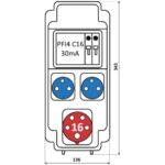 Корпус на 6 модулей – Бокс комбинированный ROS 6 AB/CFI/EK-046 с разъемами Бокс комбинированный ROS 6 AB/CFI/EK-046 с разъемами