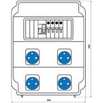 Корпус на 11 модулей – Бокс комбинированный ROS 11 AS/GFI-089 с разъемами Бокс комбинированный ROS 11 AS/GFI-089 с разъемами