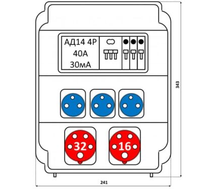 Корпус на 11 модулей – Бокс комбинированный ROS 11 AB/CFI/EK-097 с разъемами Бокс комбинированный ROS 11 AB/CFI/EK-097 с разъемами