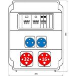 Корпус на 11 модулей – Бокс комбинированный ROS 11 AB/GI/EK-102 с разъемами Бокс комбинированный ROS 11 AB/GI/EK-102 с разъемами
