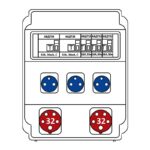 Корпус более 12 модулей – Бокс комбинированный ROS 16 AB/GFI/EK-387 с разъемами Бокс комбинированный ROS 16 AB/GFI/EK-387 с разъемами
