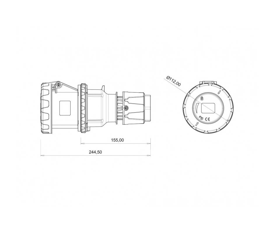 Концертная серия – Розетка BCS-4505-7312 кабельная Розетка BCS-4505-7312 кабельная