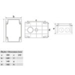 Пластиковые корпуса – Распаячная коробка BB1-0721-0063 Распаячная коробка BB1-0721-0063