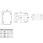 Пластиковые корпуса – Распаячная коробка BB1-0921-0023 Распаячная коробка BB1-0921-0023